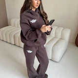 LOUNGE CLUB FLARED LEG JOGGERS