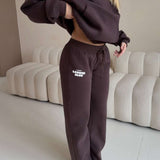 LOUNGE CLUB FLARED LEG JOGGERS