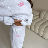 LOUNGE CLUB FLARED LEG JOGGERS