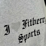 I ♥ FITBERRY OVERSIZED ZIP HOODIE