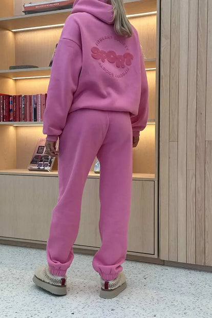 Oversized Joggers Sweet Berry Pink Fitberry Sport Society