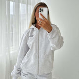 I ♥ FITBERRY OVERSIZED ZIP HOODIE