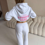 LOUNGE CLUB FLARED LEG JOGGERS