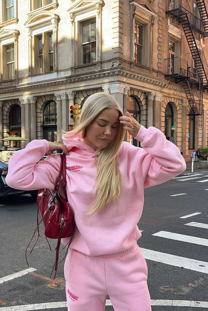 Oversized Hoodie - Raspberry Pink | Fitberry New York Edit