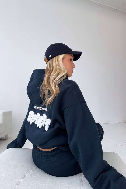 Oversized Hoodie - Navy | Fitberry Sporty – Fitberry Sports