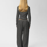 PALMER SOFT STRIPE WIDE LEG PANTS
