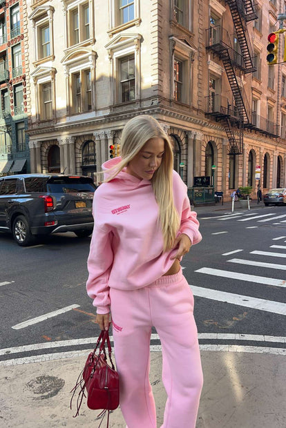 Oversized Hoodie - Raspberry Pink | Fitberry New York Edit