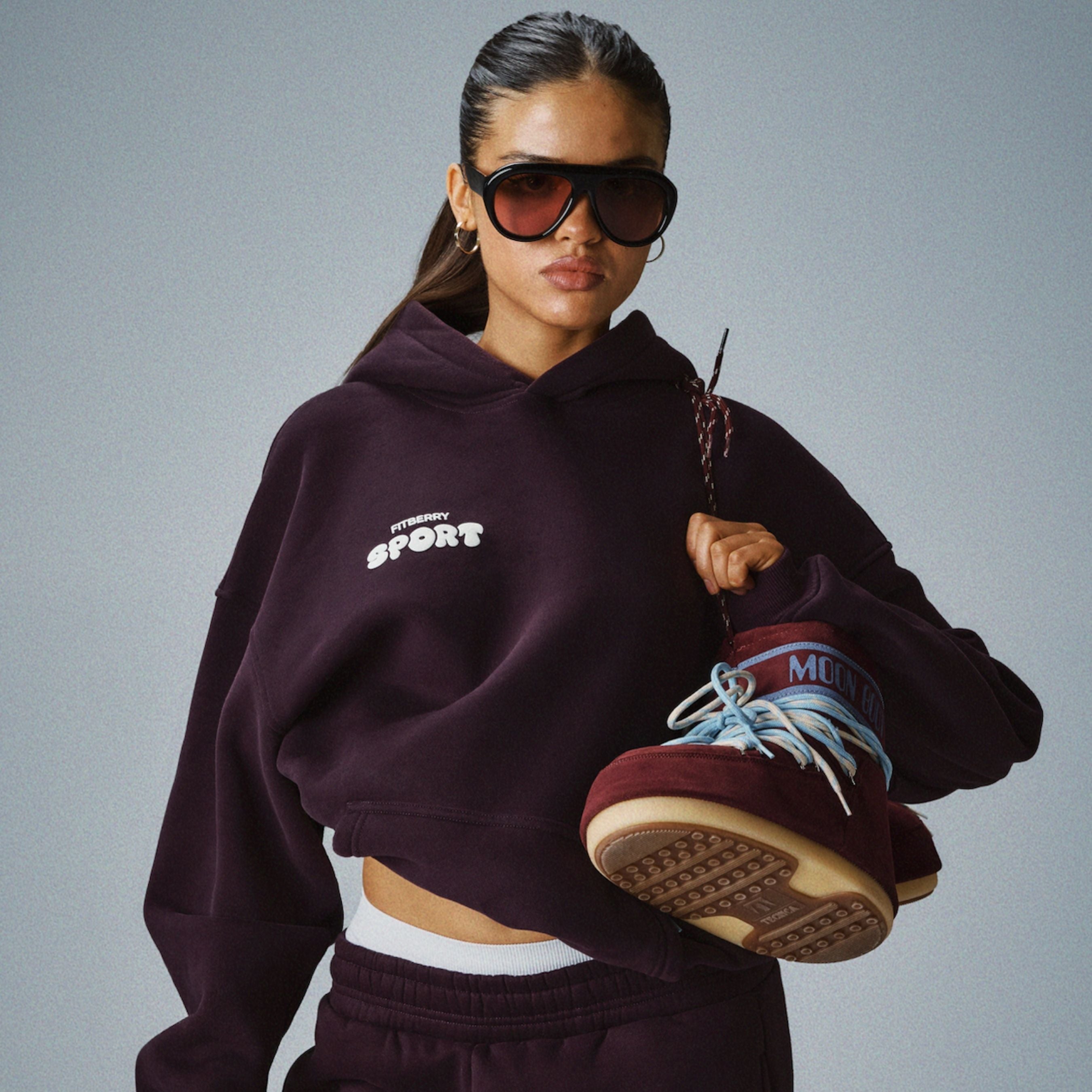 Oversized Hoodie - Raspberry Pink | Fitberry New York Edit