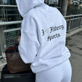 I ♥ FITBERRY OVERSIZED ZIP HOODIE