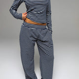 PALMER SOFT STRIPE WIDE LEG PANTS