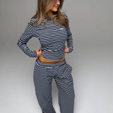 PALMER SOFT STRIPE WIDE LEG PANTS