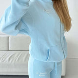 I ♥ FITBERRY OVERSIZED ZIP HOODIE