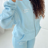 I ♥ FITBERRY OVERSIZED ZIP HOODIE