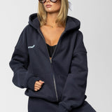 SIGNATURE OVERSIZED ZIP HOODIE