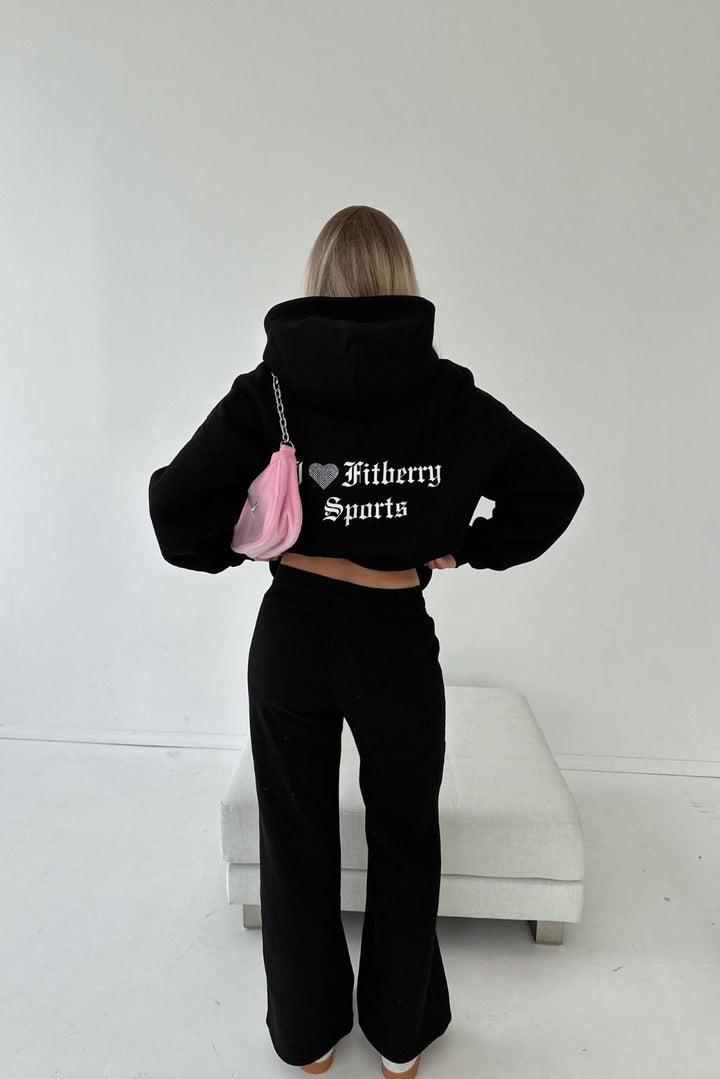 SOLD OUT - I ♥ FITBERRY LOW WAIST FLARED JOGGERS