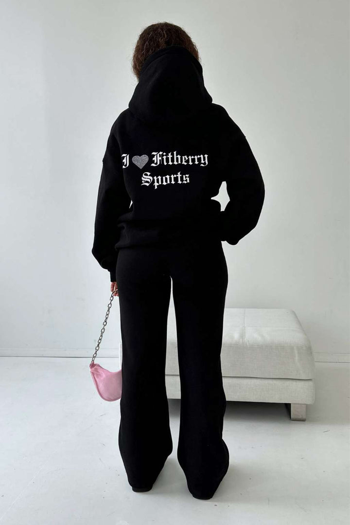 SOLD OUT - I ♥ FITBERRY LOW WAIST FLARED JOGGERS