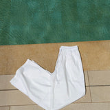 FLARED LEG LINEN PANTS