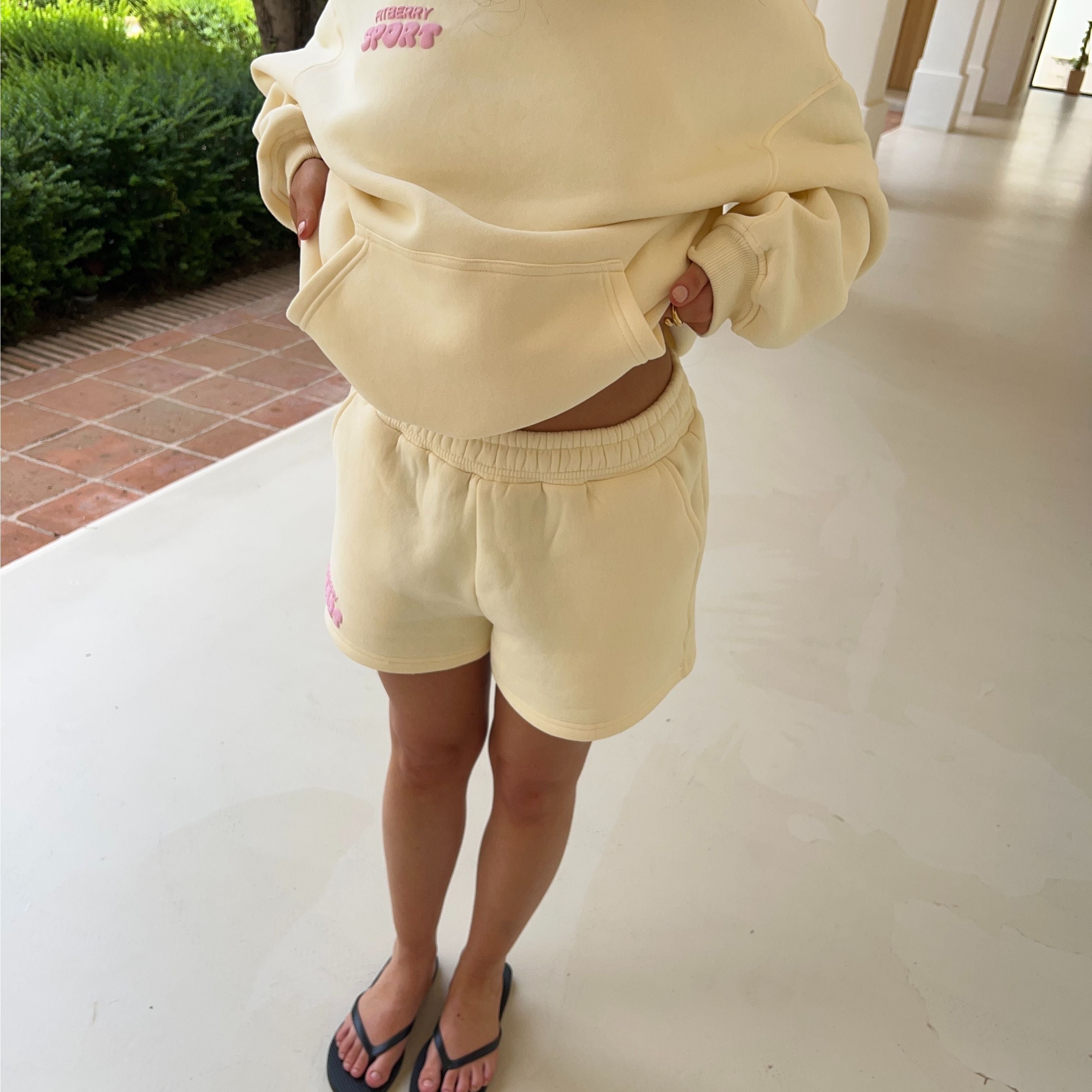 Oversized Hoodie - Pine Green | Fitberry Wellness Club – Fitberry