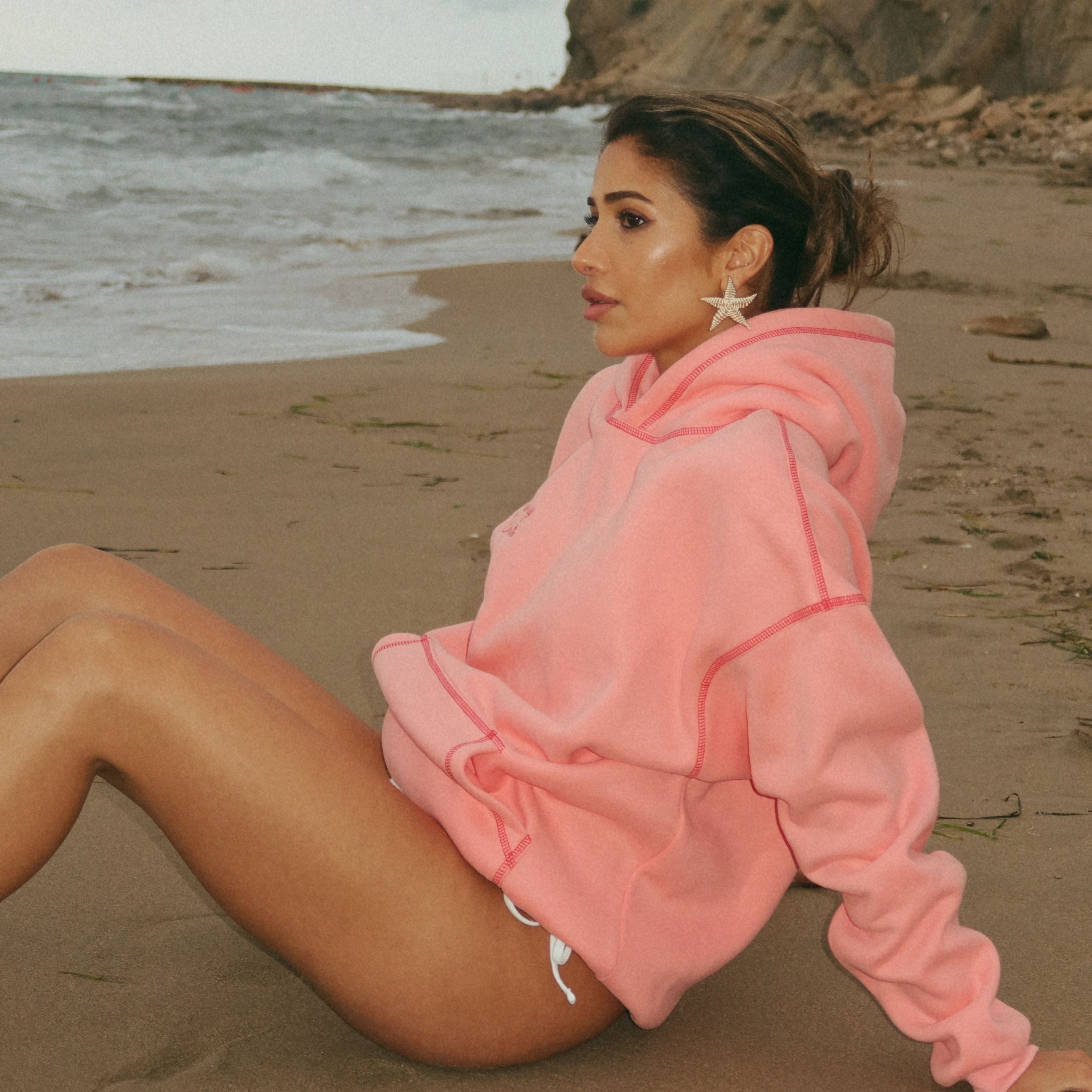 Oversized Hoodie - Raspberry Pink | Fitberry New York Edit